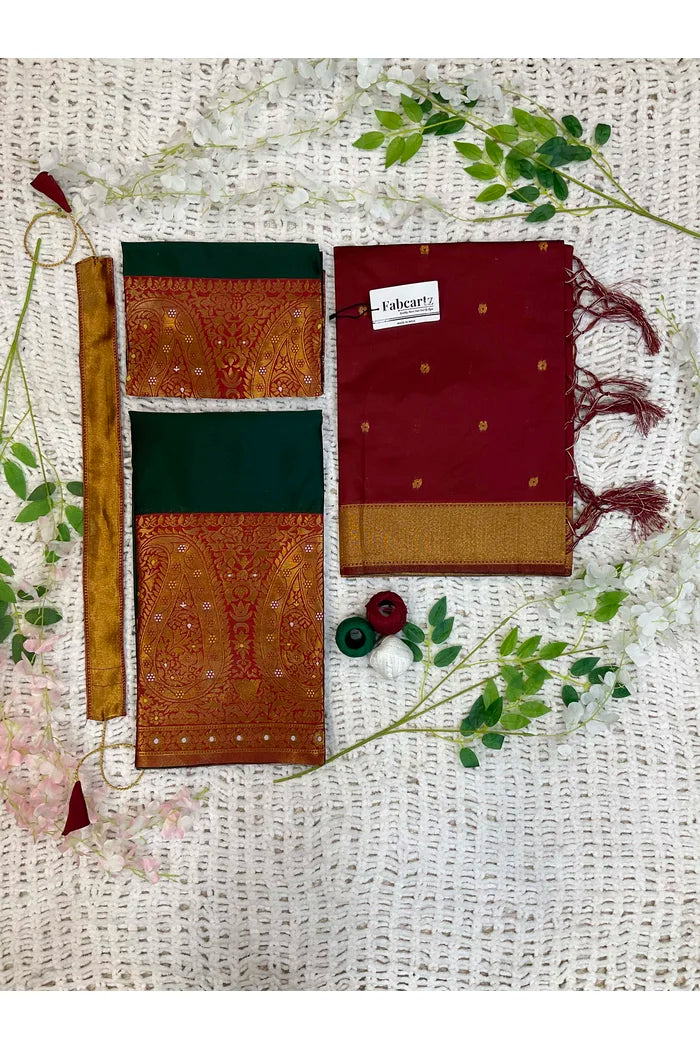 దక్షిణ భారత పండుగ సాంప్రదాయ హాఫ్ చీర(పటోలా)