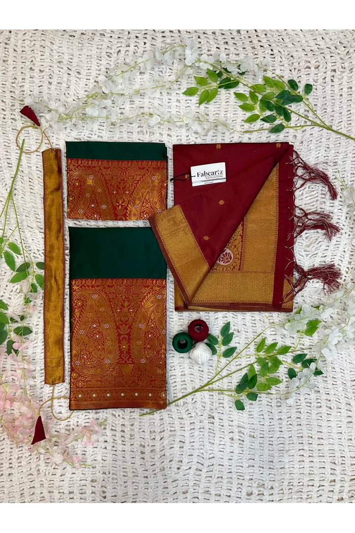 దక్షిణ భారత పండుగ సాంప్రదాయ హాఫ్ చీర(పటోలా)