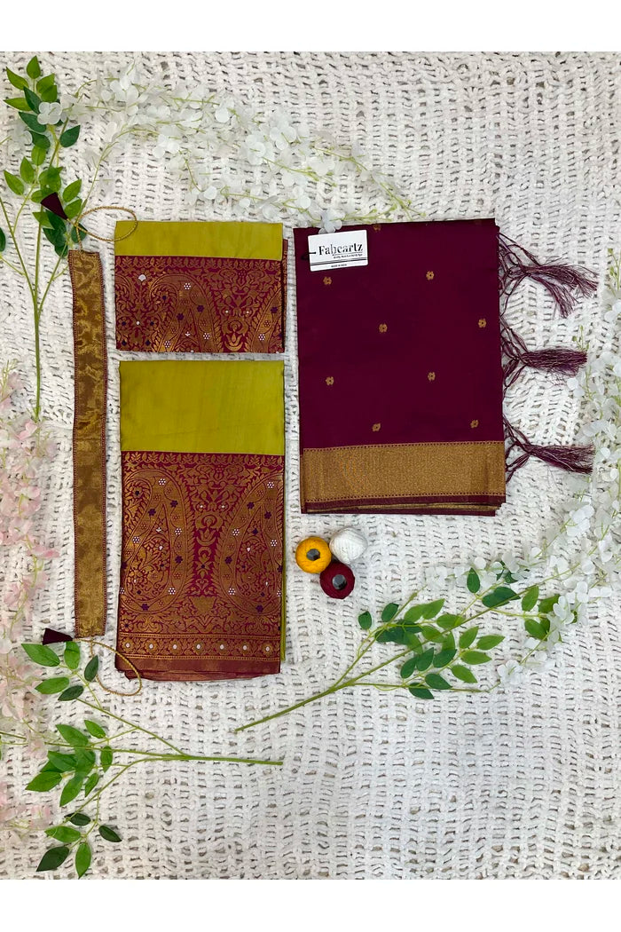 దక్షిణ భారత పండుగ సాంప్రదాయ హాఫ్ చీర(పటోలా)