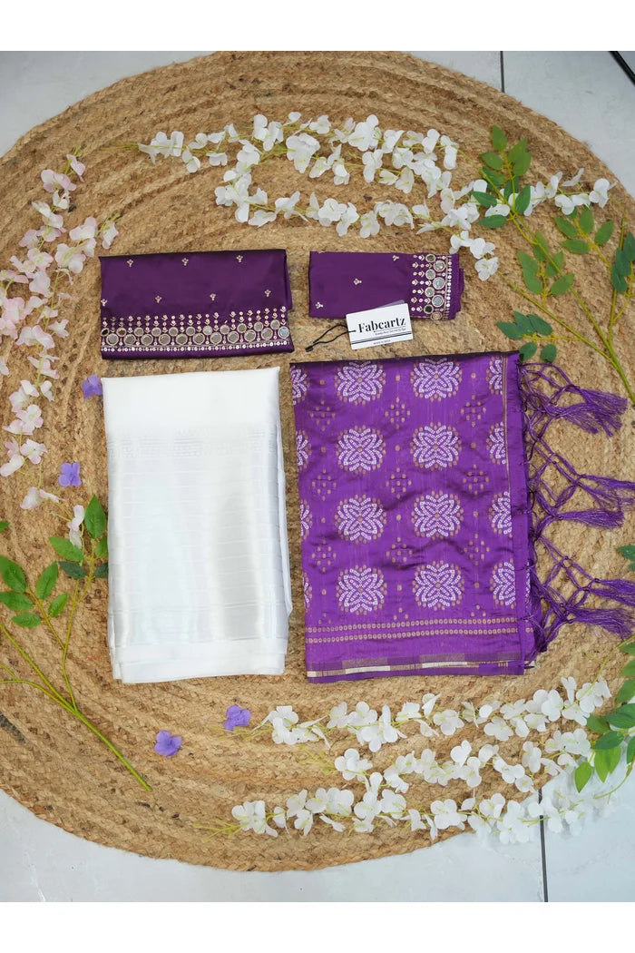 దక్షిణ భారత పండుగ సాంప్రదాయ హాఫ్ చీర (MYR)