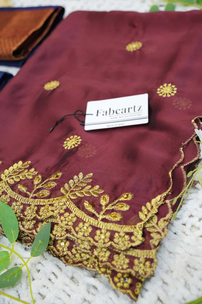 South Indian Festival Traditional Half Saree (Saraswati)