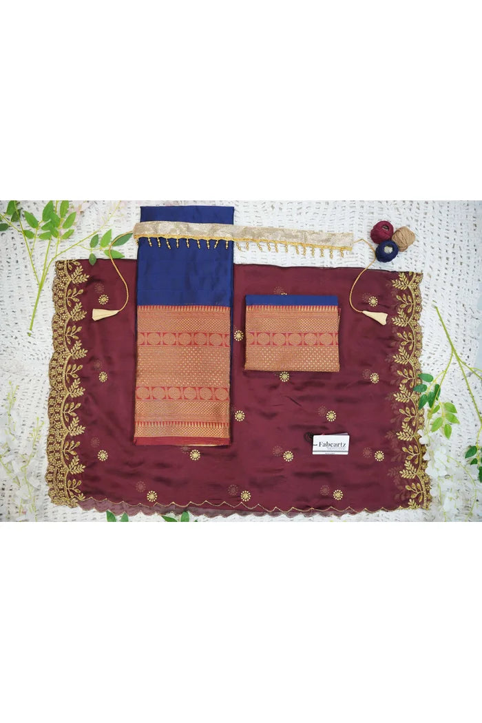 దక్షిణ భారత పండుగ సాంప్రదాయ హాఫ్ చీర(పటోలా)