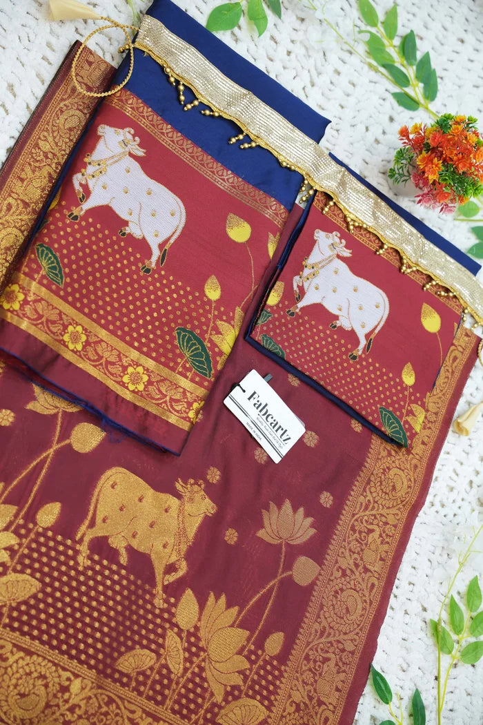 కొత్త కిడ్స్ సాంప్రదాయ దక్షిణ భారత హాఫ్ చీర (కాంధేనుకిడ్స్)