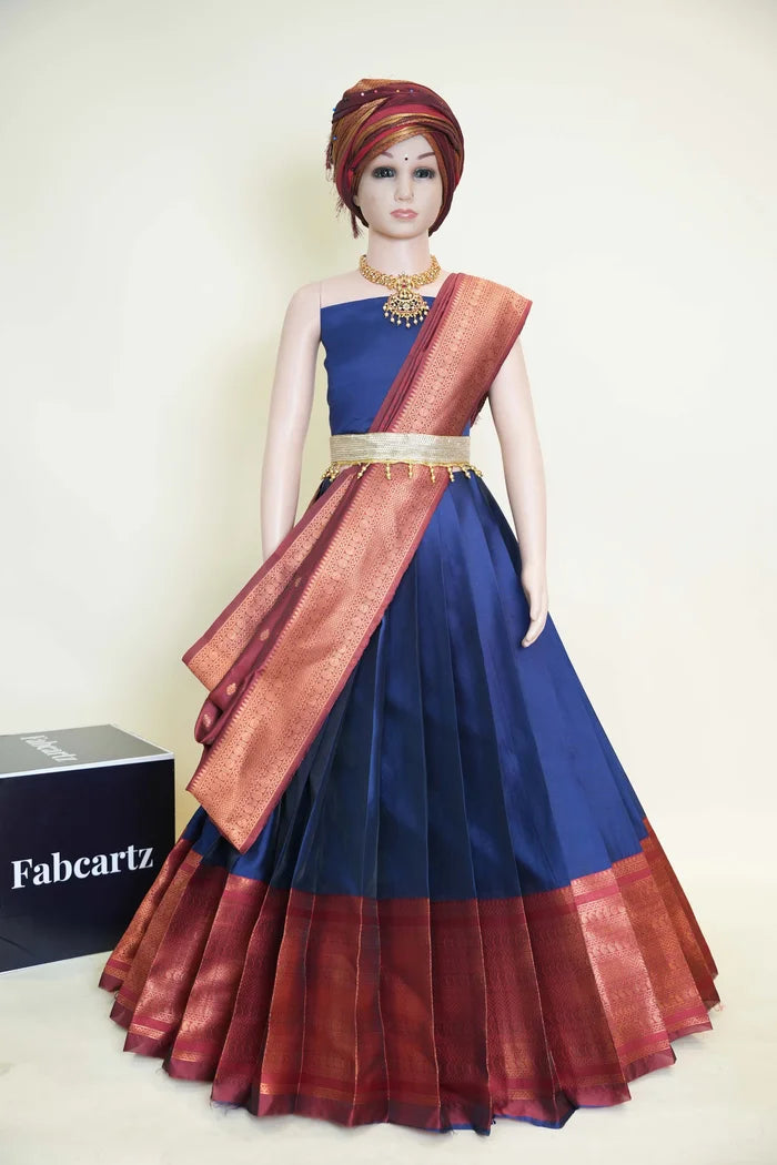 New Kids Traditional South Indian Half Saree (AayushiKids)