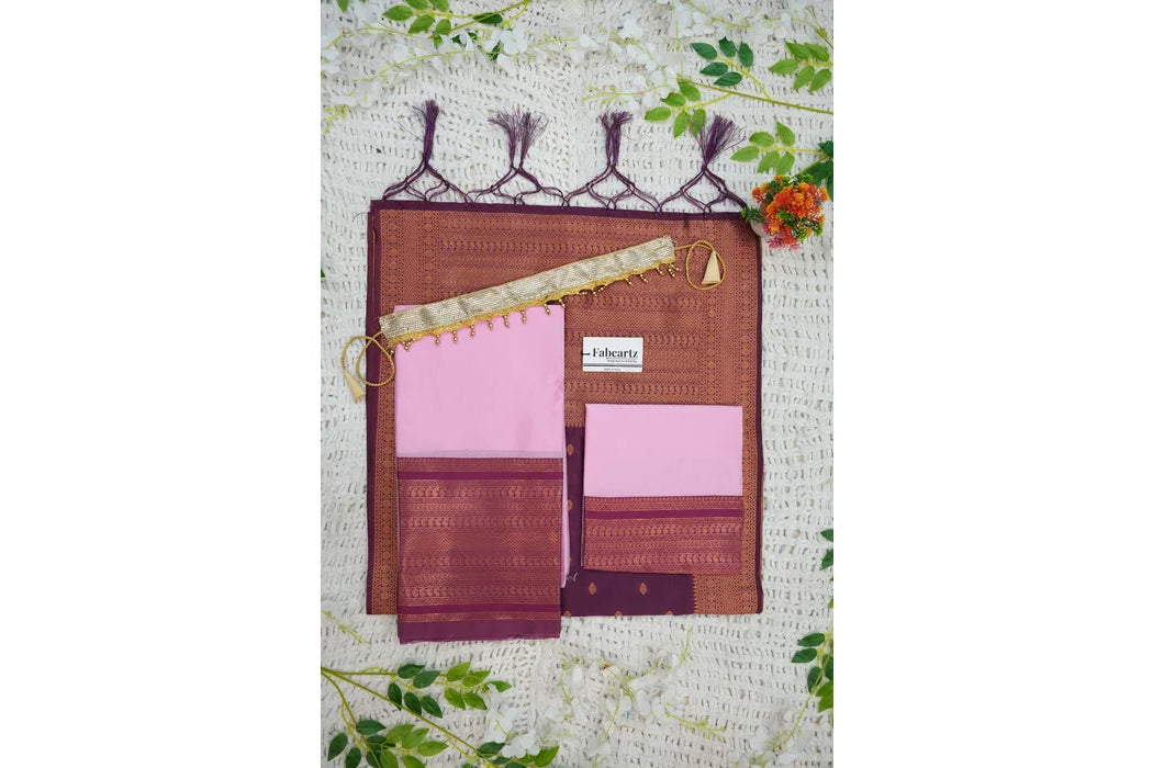 కొత్త కిడ్స్ సాంప్రదాయ దక్షిణ భారత హాఫ్ చీర (ఆయుషికిడ్స్)