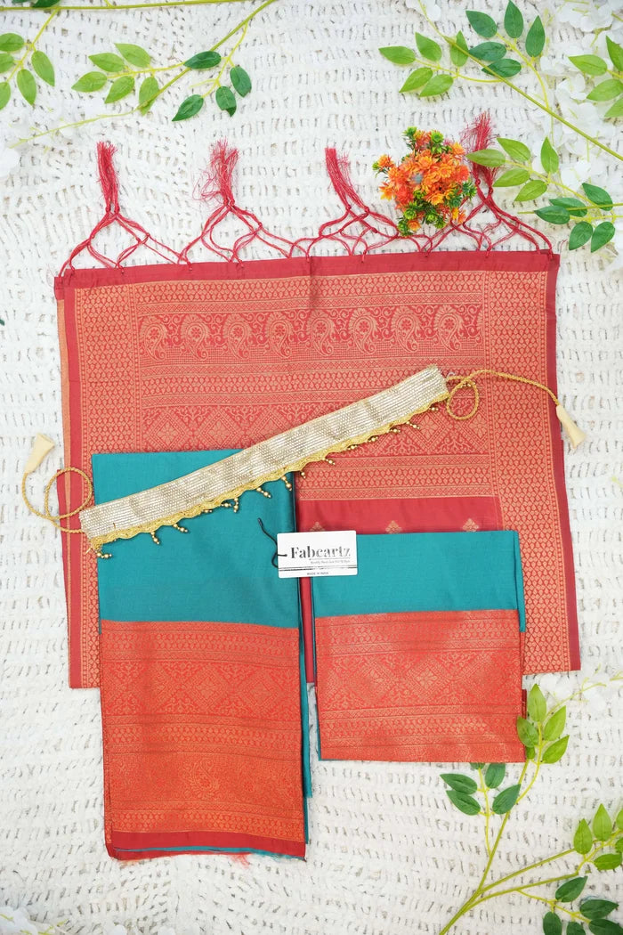 New Kids Traditional South Indian Half Saree (VedPAttuKids)