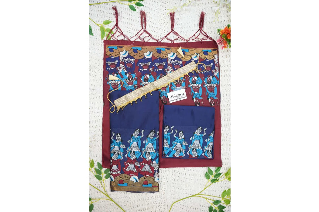 కొత్త కిడ్స్ సాంప్రదాయ దక్షిణ భారత హాఫ్ చీర (ధింగ్లీకిడ్స్)