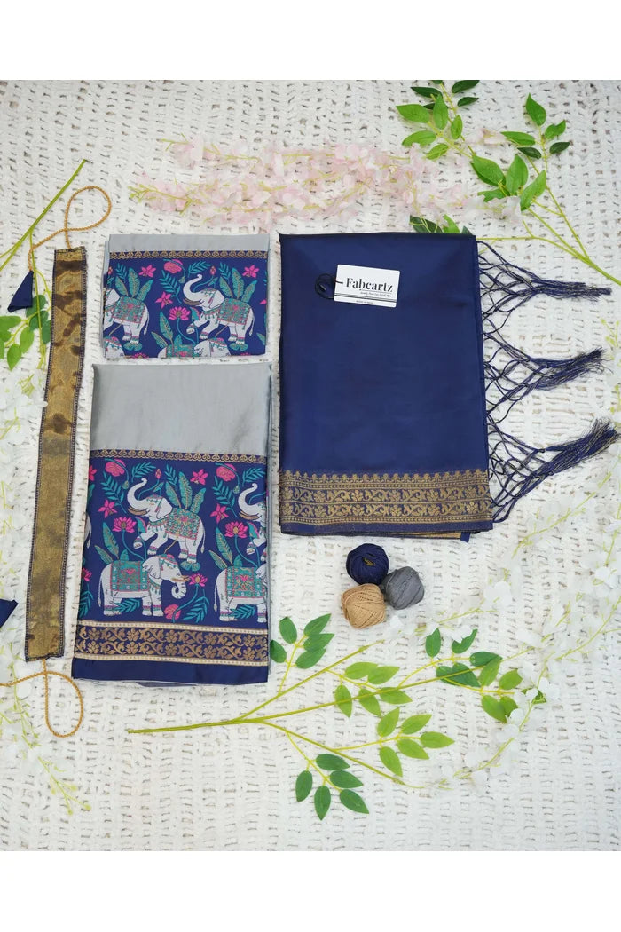 South Indian Festival Traditional Half Saree (JungleeHathi)