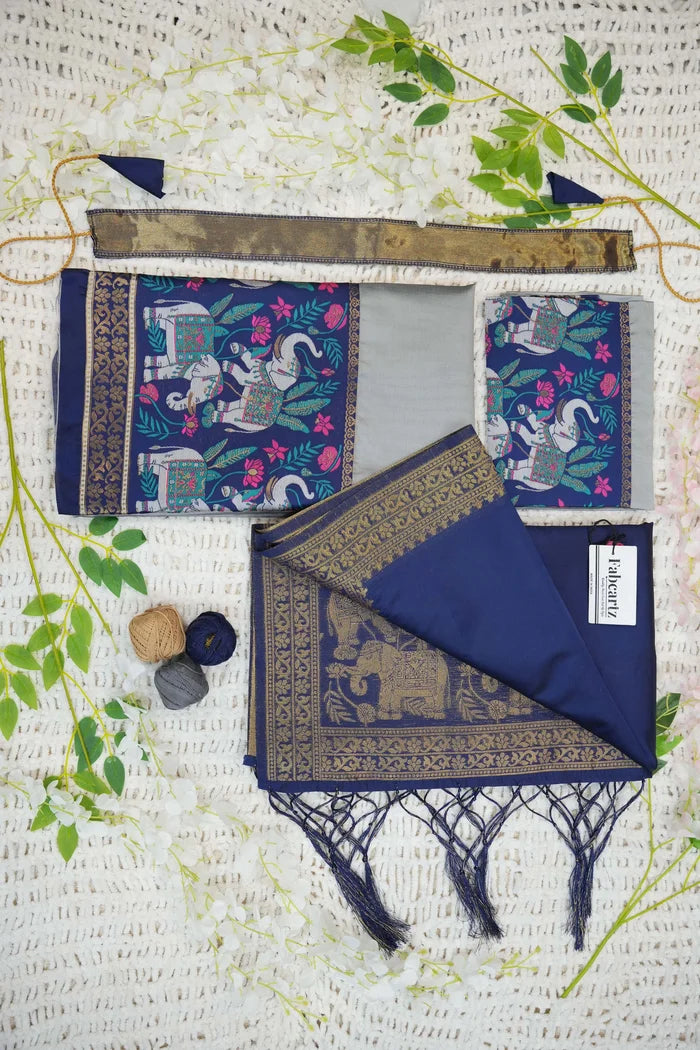 South Indian Festival Traditional Half Saree (JungleeHathi)