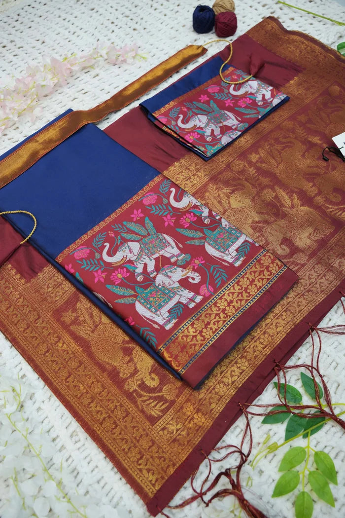 South Indian Festival Traditional Half Saree (JungleeHathi)