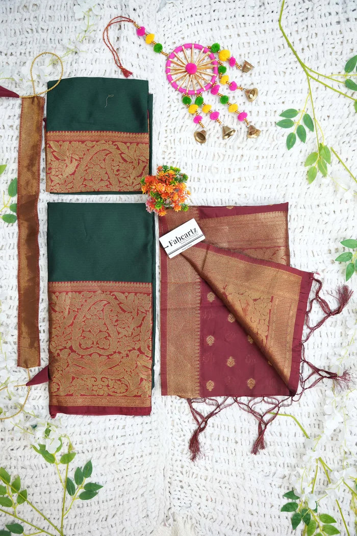 New Kids Traditional South Indian Half Saree (Aarvi Kids)