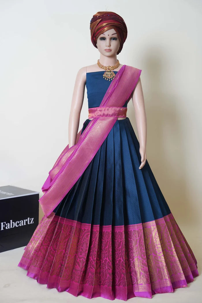 New Kids Traditional South Indian Half Saree (Aarvi Kids)