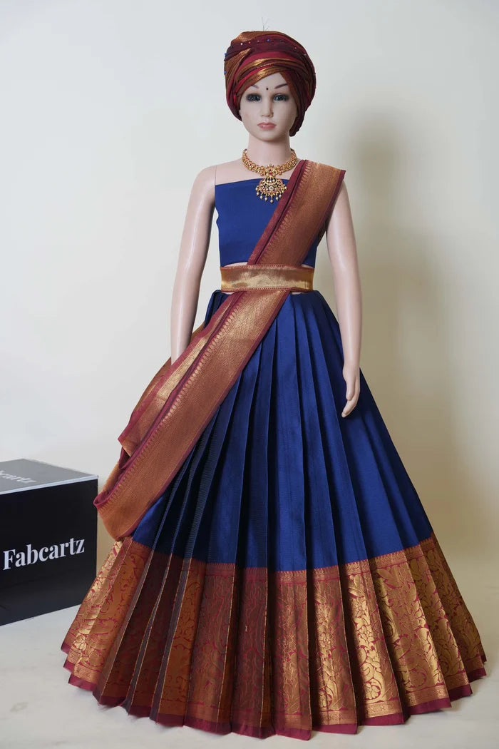 New Kids Traditional South Indian Half Saree (Aarvi Kids)