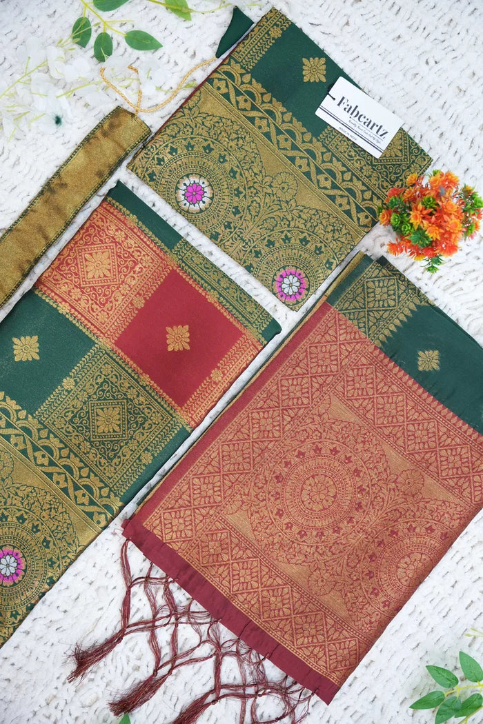 New Kids Traditional South Indian Half Saree (Vishnu Kids)