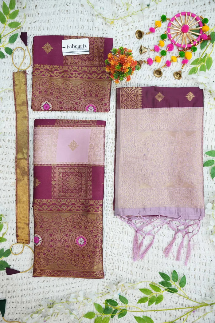 New Kids Traditional South Indian Half Saree (Vishnu Kids)