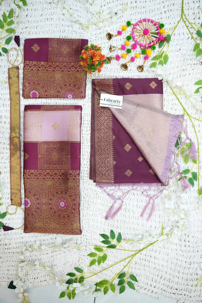 New Kids Traditional South Indian Half Saree (Vishnu Kids)