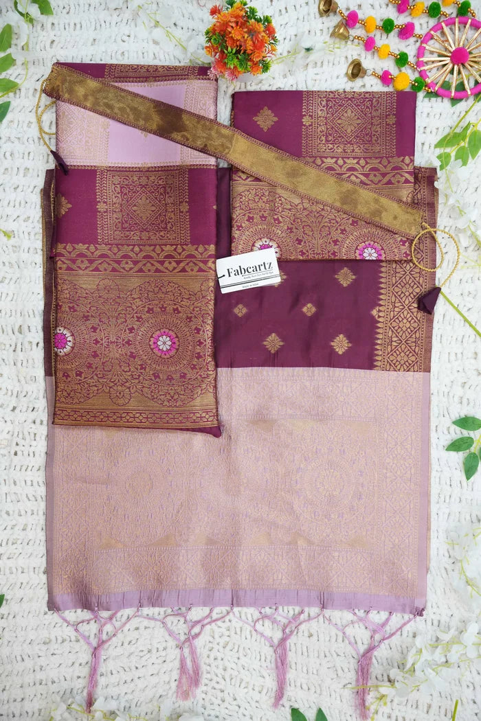 New Kids Traditional South Indian Half Saree (Vishnu Kids)
