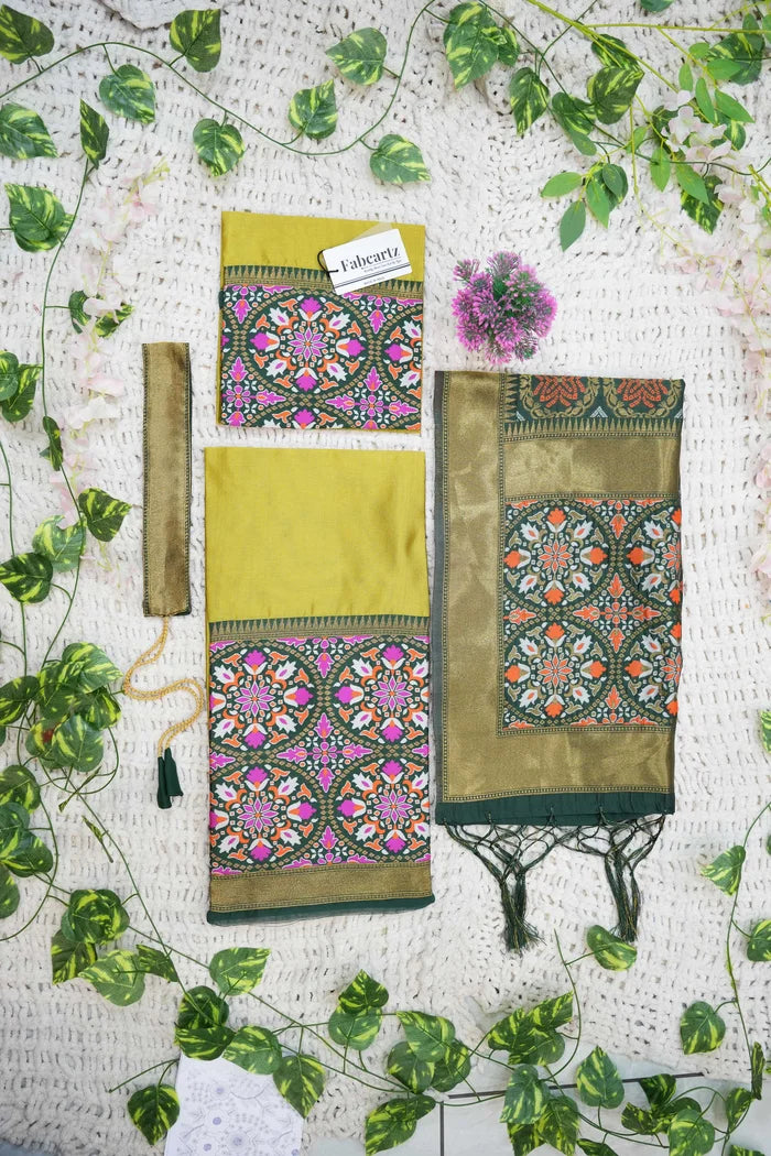 New Kids Traditional South Indian Half Saree (GolGolKIDS)