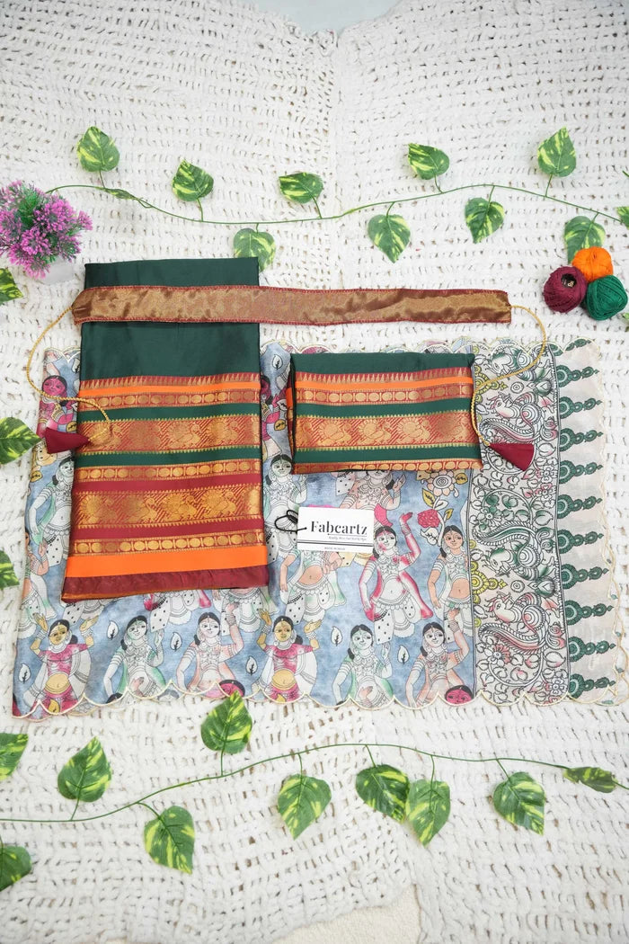 New Kids Traditional South Indian Half Saree (JugnooKIDS)