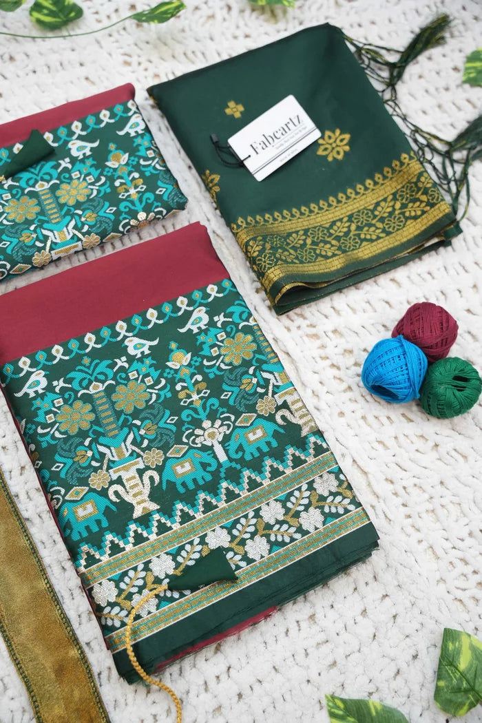 New Kids Traditional South Indian Half Saree (JagviKIDS)