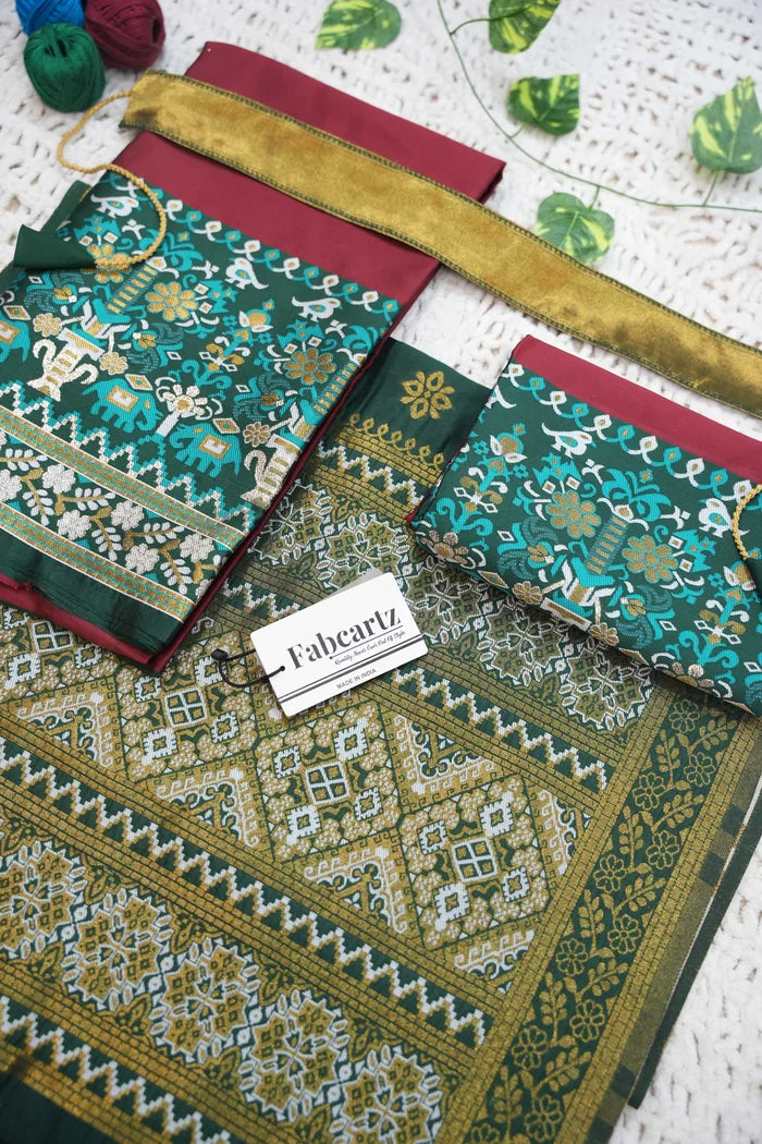 New Kids Traditional South Indian Half Saree (JagviKIDS)