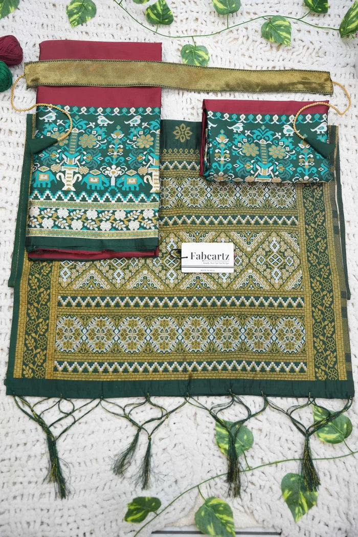 New Kids Traditional South Indian Half Saree (JagviKIDS)