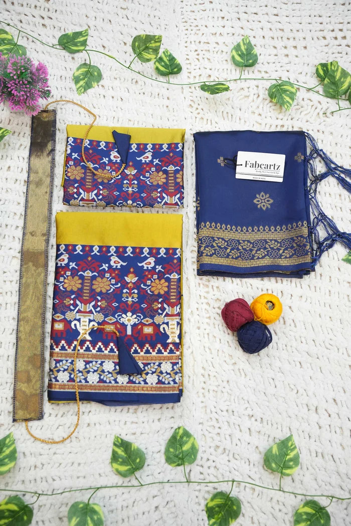 New Kids Traditional South Indian Half Saree (JagviKIDS)
