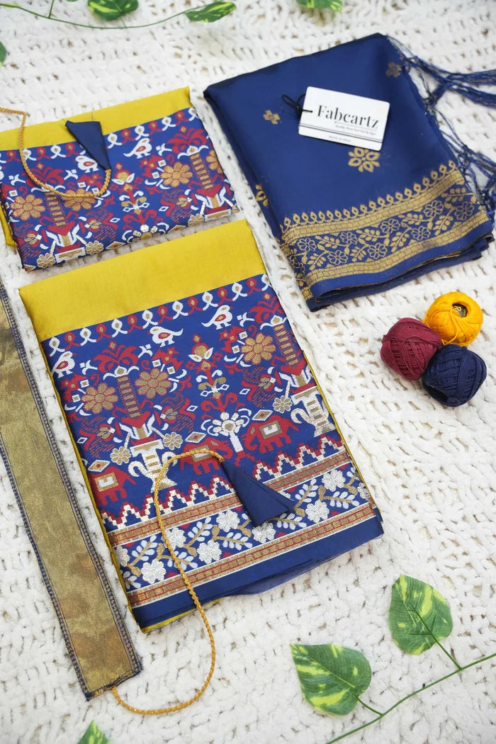 New Kids Traditional South Indian Half Saree (JagviKIDS)