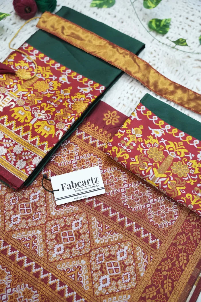 New Kids Traditional South Indian Half Saree (JagviKIDS)