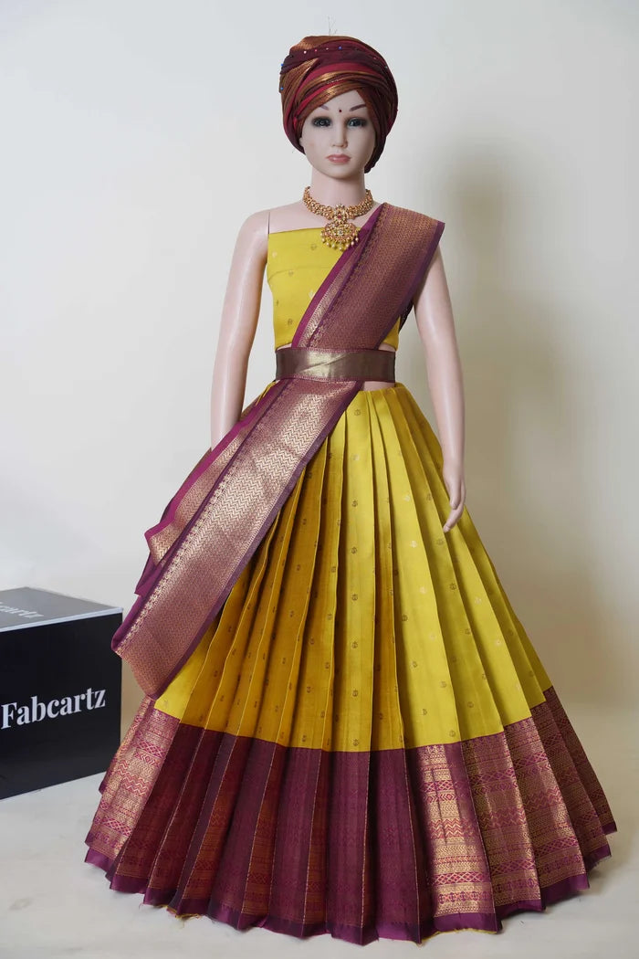 New Kids Traditional South Indian Half Saree (LangharKIDS)