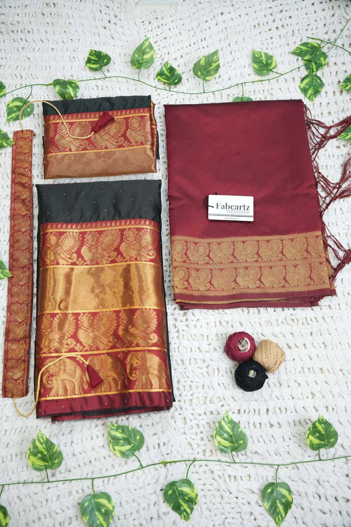 South Indian Festival Traditional Half Saree (Shiro)