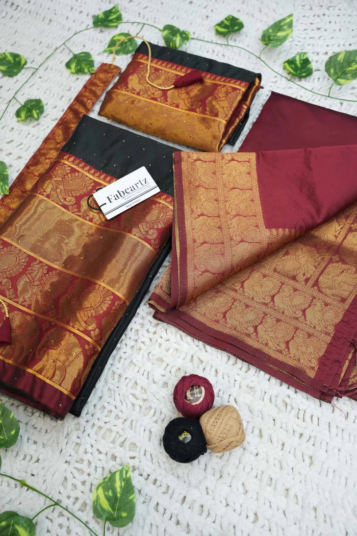 South Indian Festival Traditional Half Saree (Shiro)