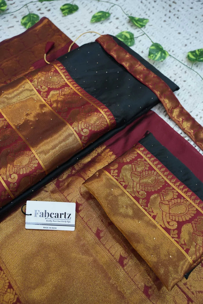 South Indian Festival Traditional Half Saree (Shiro)