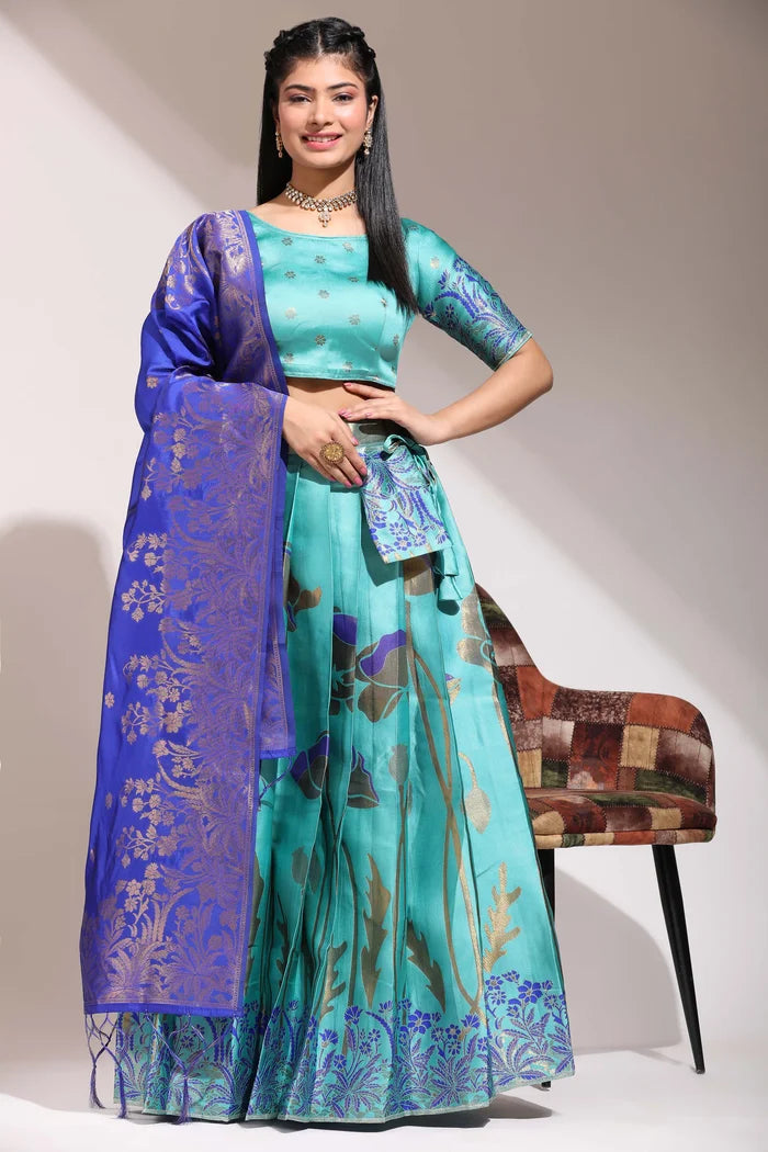 South Indian Festival Traditional Half Saree (EcoPattu)