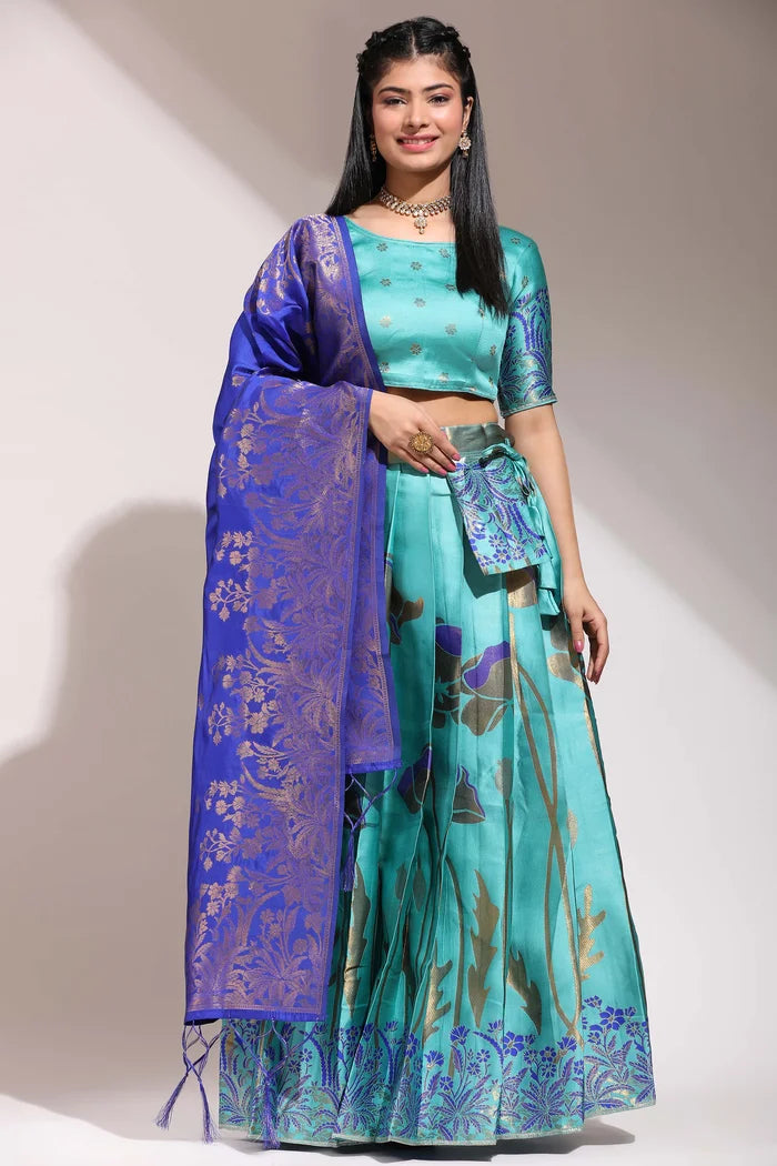South Indian Festival Traditional Half Saree (EcoPattu)
