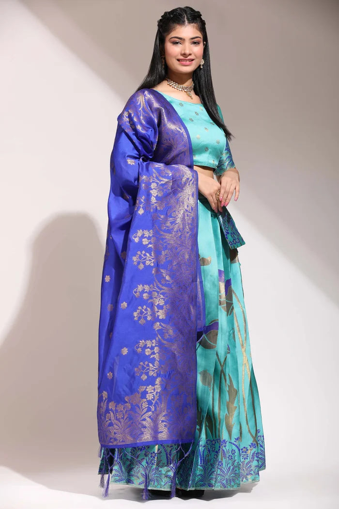 South Indian Festival Traditional Half Saree (EcoPattu)