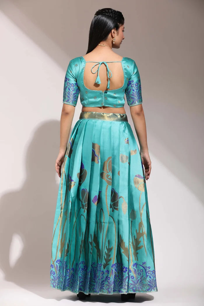 South Indian Festival Traditional Half Saree (EcoPattu)