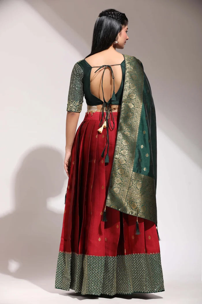 South Indian Festival Traditional Half Saree (Mohana)