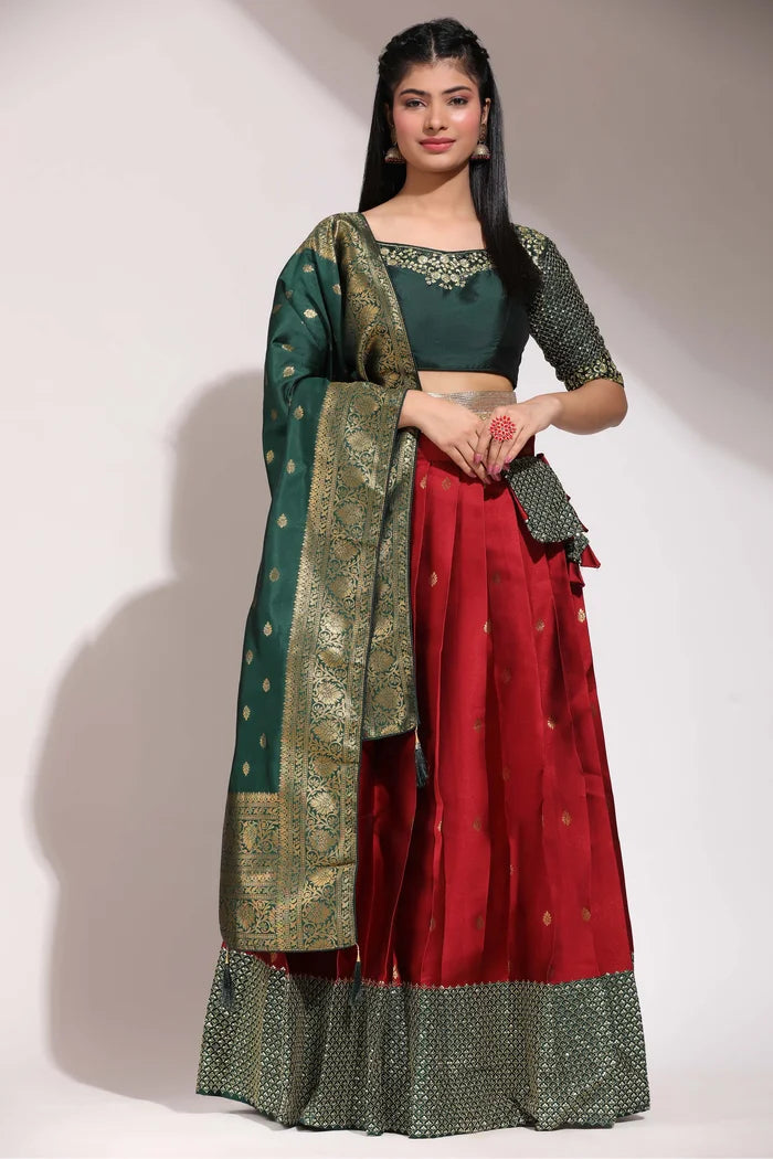 South Indian Festival Traditional Half Saree (Mohana)