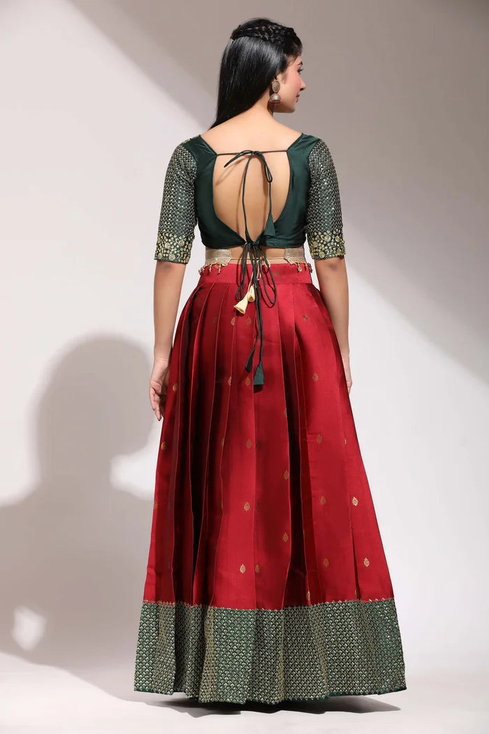 South Indian Festival Traditional Half Saree (Mohana)