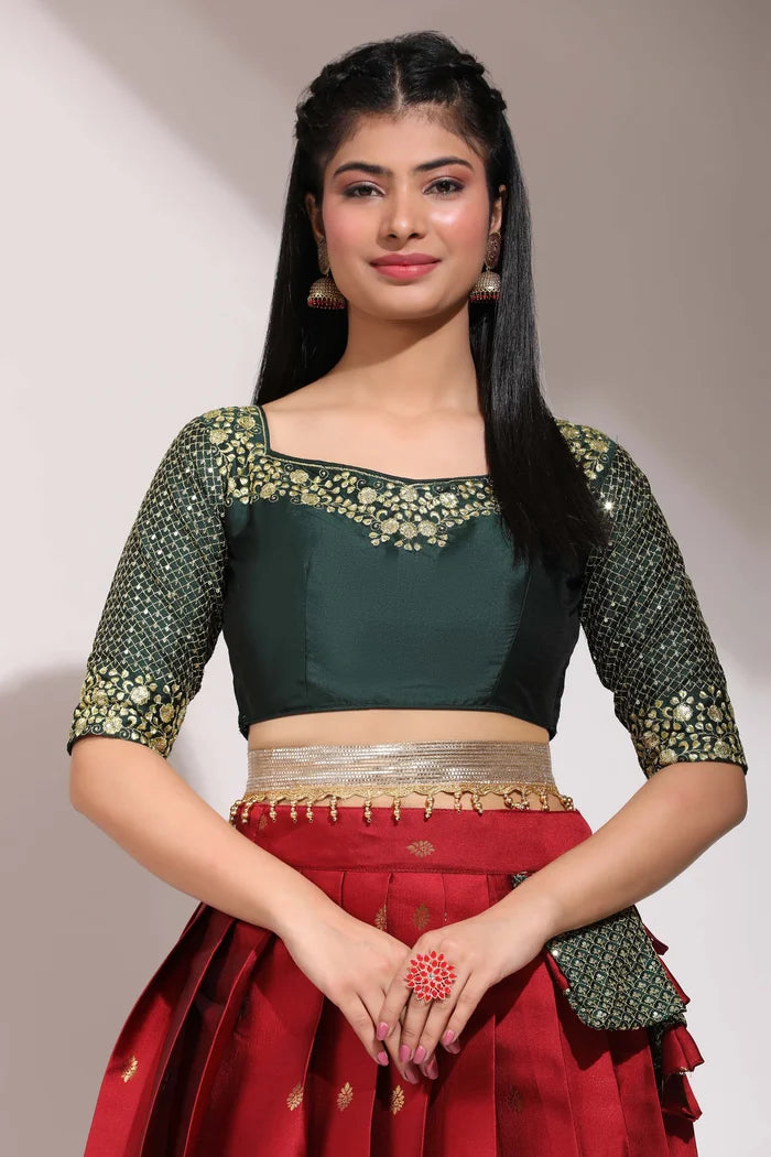 South Indian Festival Traditional Half Saree (Mohana)