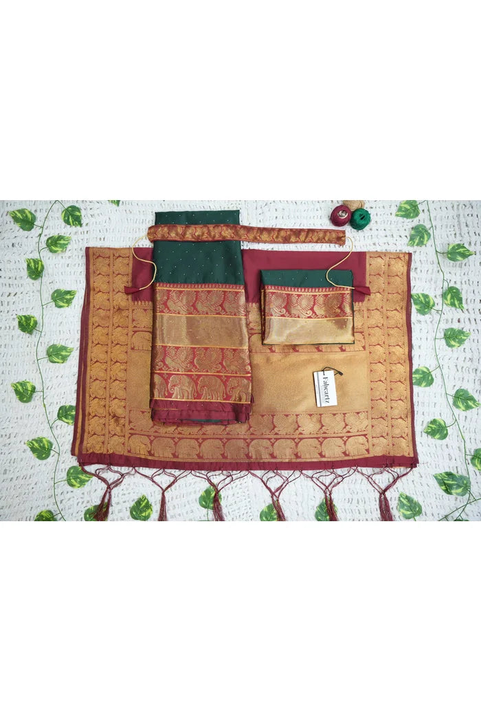 South Indian Festival Traditional Half Saree (Shiro)