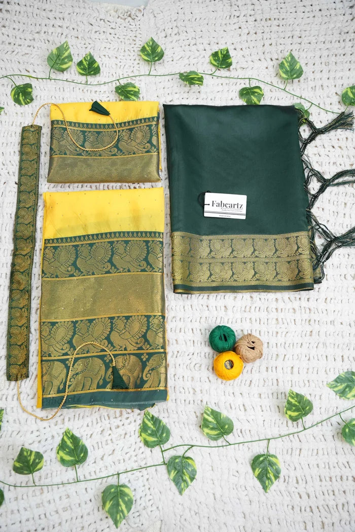 South Indian Festival Traditional Half Saree (Shiro)