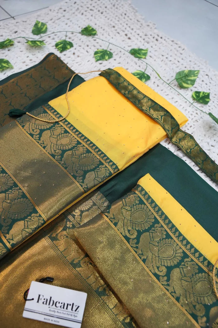 South Indian Festival Traditional Half Saree (Shiro)