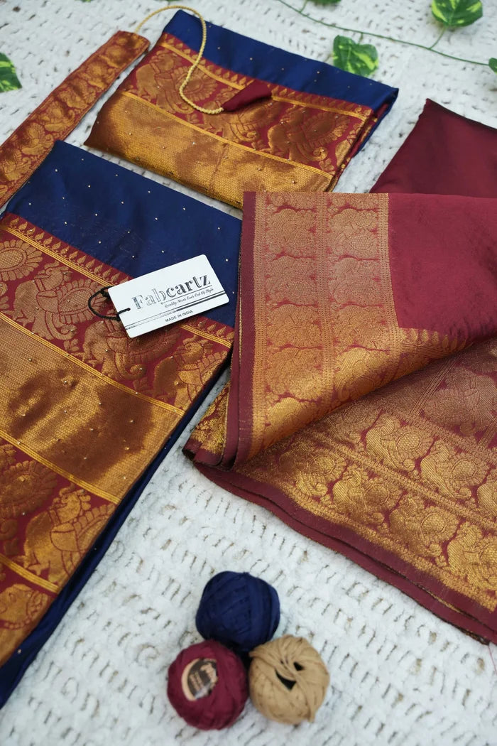 South Indian Festival Traditional Half Saree (Shiro)