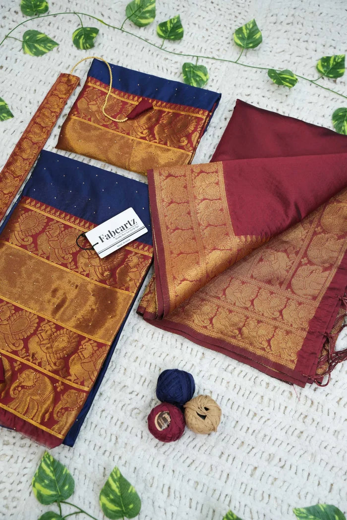 South Indian Festival Traditional Half Saree (Shiro)