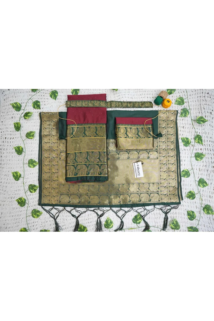 South Indian Festival Traditional Half Saree (Shiro)