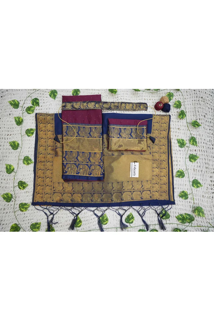 South Indian Festival Traditional Half Saree (Shiro)