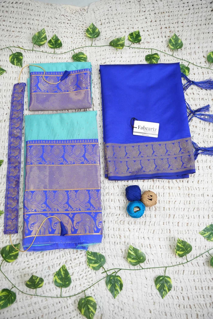 South Indian Festival Traditional Half Saree (Shiro)