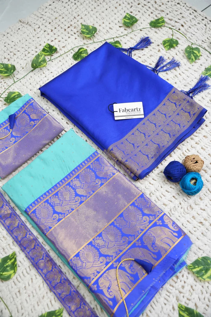 South Indian Festival Traditional Half Saree (Shiro)